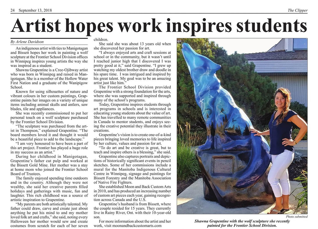 Artist hopes work inspires students